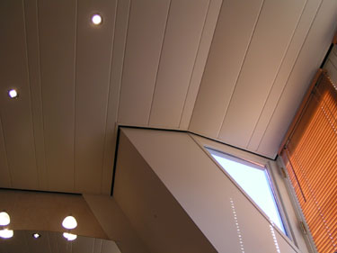 Systeemplafond met inbouwspots